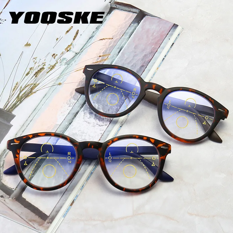 YOOSKE анти синего цвета светильник очки для чтения Для женщин мужчин Винтаж