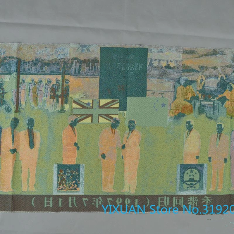 Парча ткань живопись коллекция каллиграфии машинная вышивка украшение шелковая