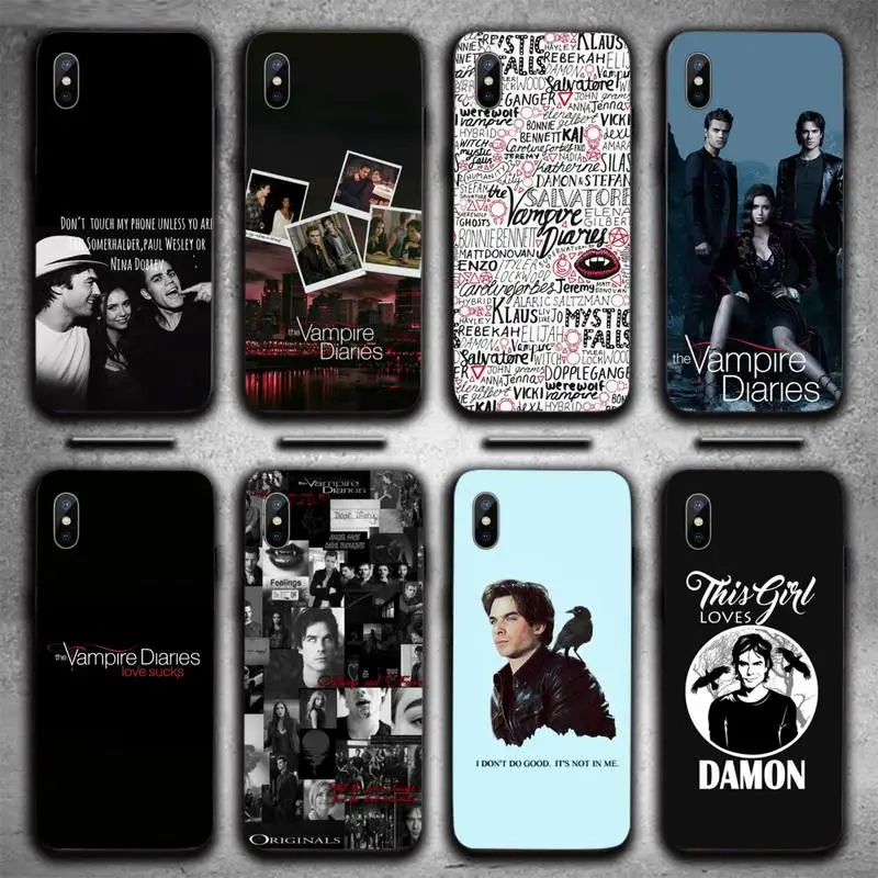 

The Vampire Diaries Stefan Damon Salvatore Phone Case For iphone 12 11 13 7 8 6 s plus x xs xr pro max mini