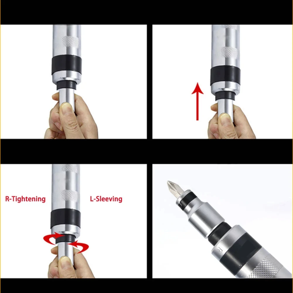 

7-13PCS Screwdriver Set Professional Impact Driver For Loosening Frozen Bolts Non-Slip Handle Cone Nut Knocker Chisel Bits Tool