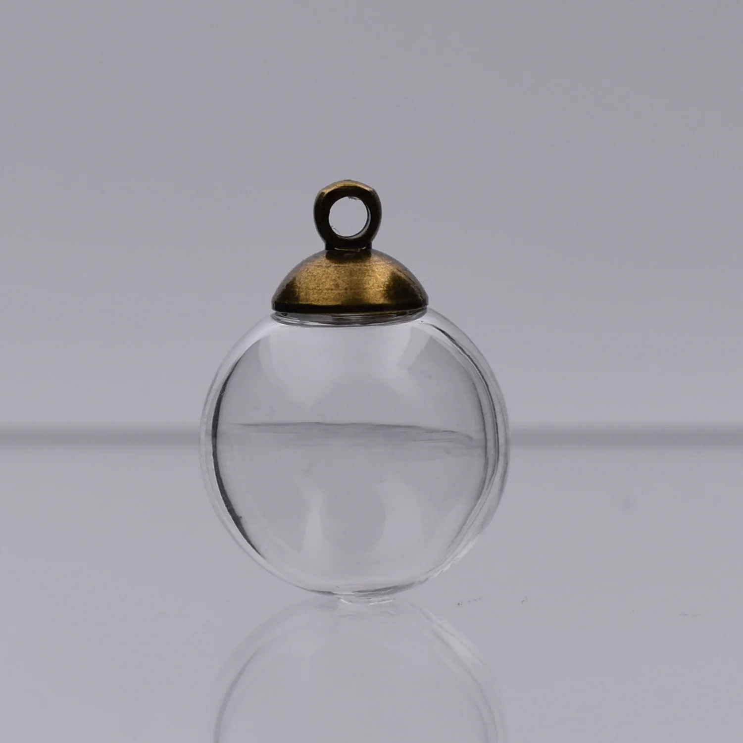 5 комплектов в наборе 16 мм шар с 4 Открытие Стекло пузырь бронзовым Цвет Кепки