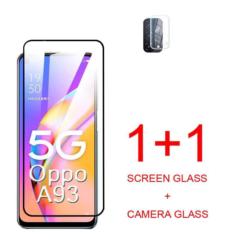 

Клейкое закаленное стекло с полным покрытием для Oppo A93 5G, Защита экрана для Oppo A93s, A93 S, зеркальное стекло для фотокамеры для Oppo A93s, A95, A94, стекло