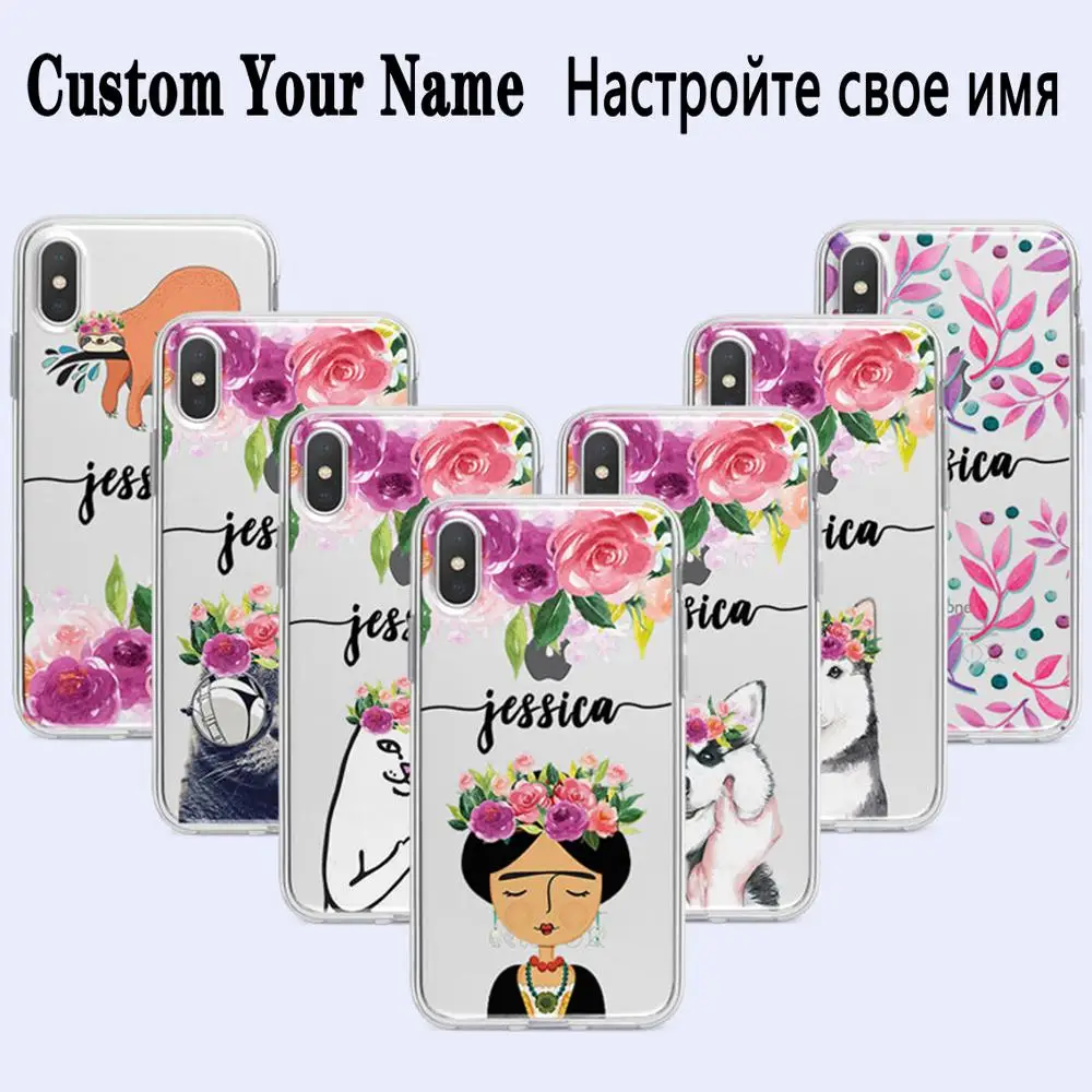 DIY Name Fashion Custom Design Print Case Cover For iPhone 11 Pro XS XR Max 5 5s SE 6 6s 7 8 Plus X Customized Soft Silicone TPU |