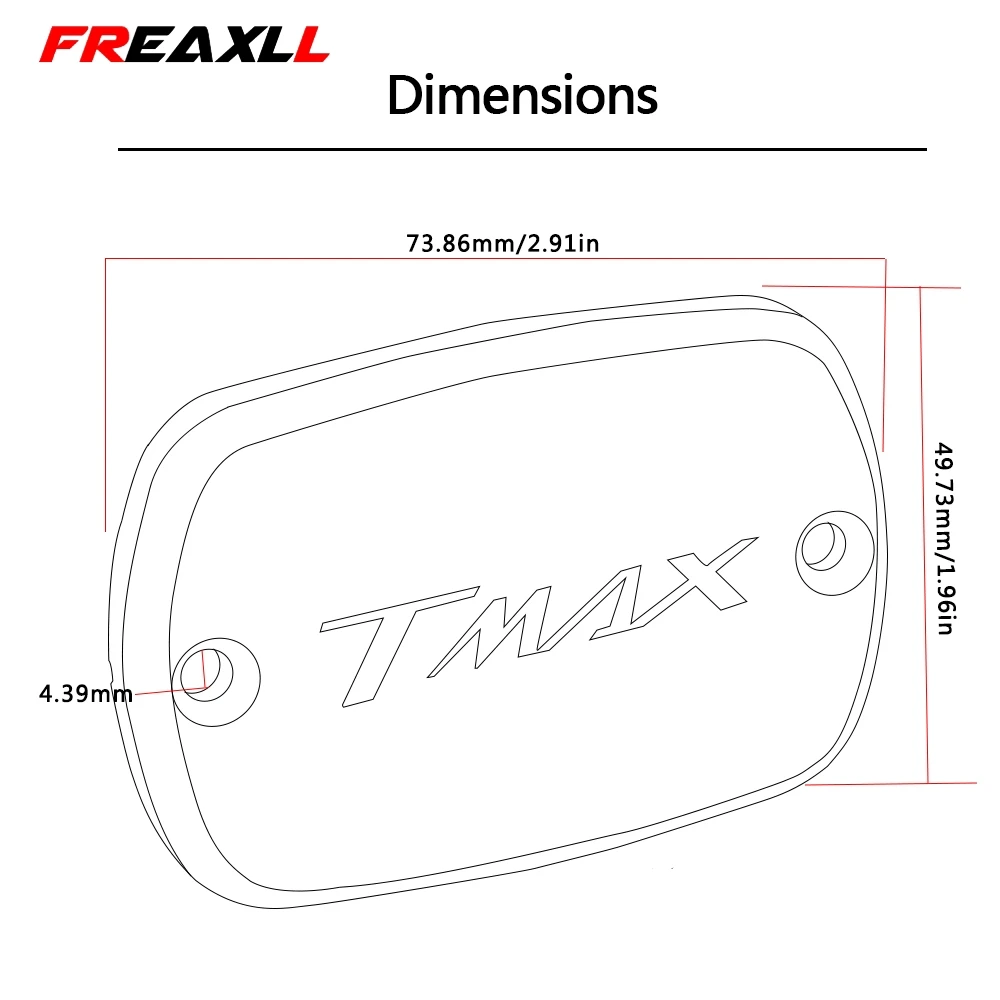 Крышка Резервуара тормозной жидкости для мотоцикла YAMAHA T-Max 500 TMax 530 2012 2013 2014 2015 T max |
