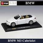 Модель автомобиля Bburago 1:32 BMW M3, модель кабриолета из сплава, оргстекл, пылезащитный дисплей, посылка, Коллекционирование подарков