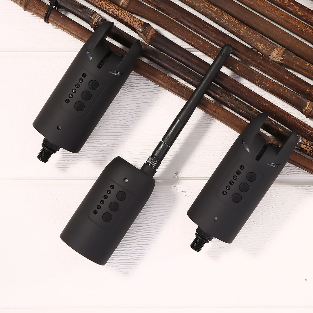 

Wireless Electronic Fishing Bite Alarm Receiver LED Alert Indicator Kit with Zipper Box Carp Fishing Tackle Accessories