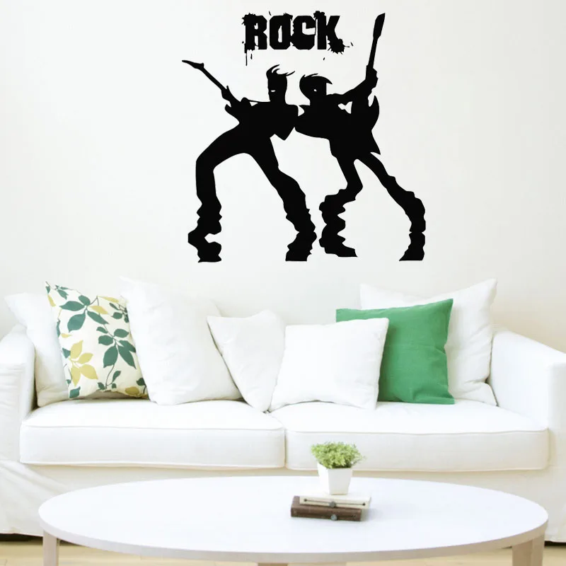 Настенные наклейки для гитариста рок-группы рок-концерта мужчин с гитарой