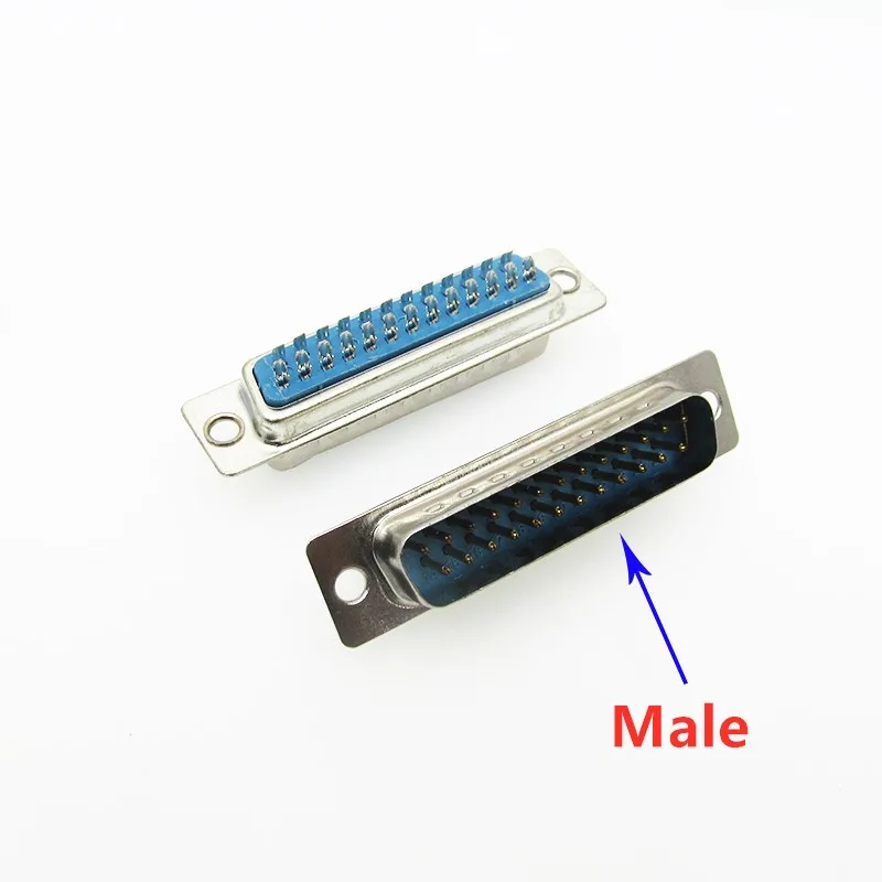5 шт. DB9 DB15 DB25 DB37 отверстие/Pin Женский/мужской синий Сварные Разъем RS232