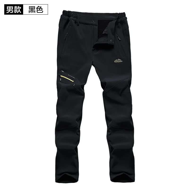men02 Man Women snowboarding pants Windproof Fishing Camping Hiking Skiing Trousers Winter Thicken Warm Fleece Softshell Skiing Pants - Цвет: men02