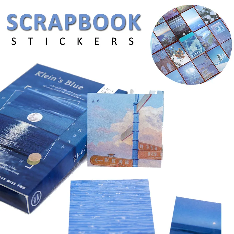 

55 шт./корт., природный пейзаж, фотоальбом, ежедневник, украшение, наклейка, альбом, мини-журнал