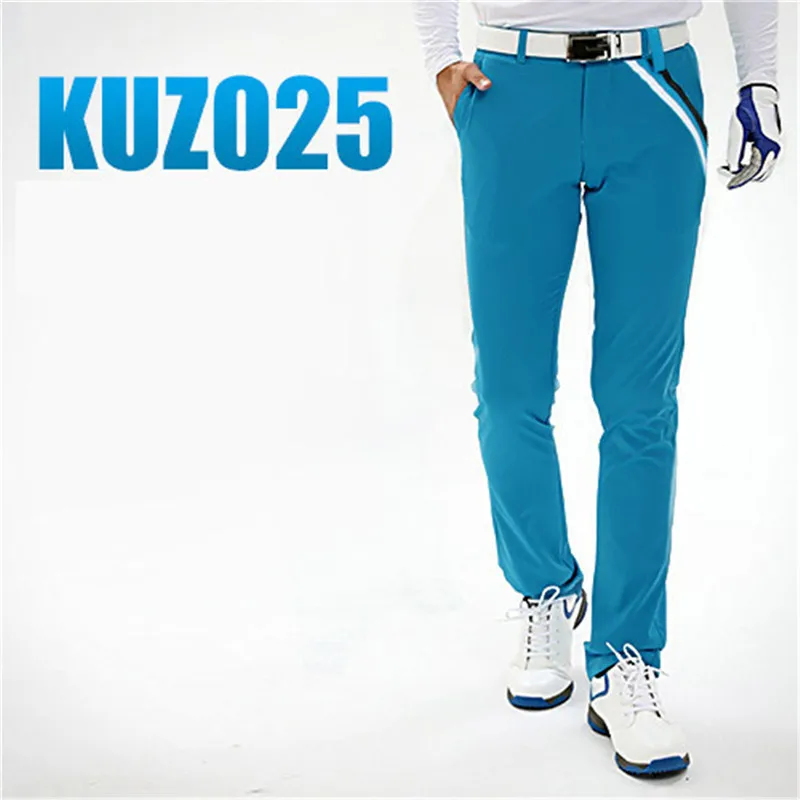 Бесплатная доставка Гольф Брюки Для мужчин высокие эластичные брюки осень