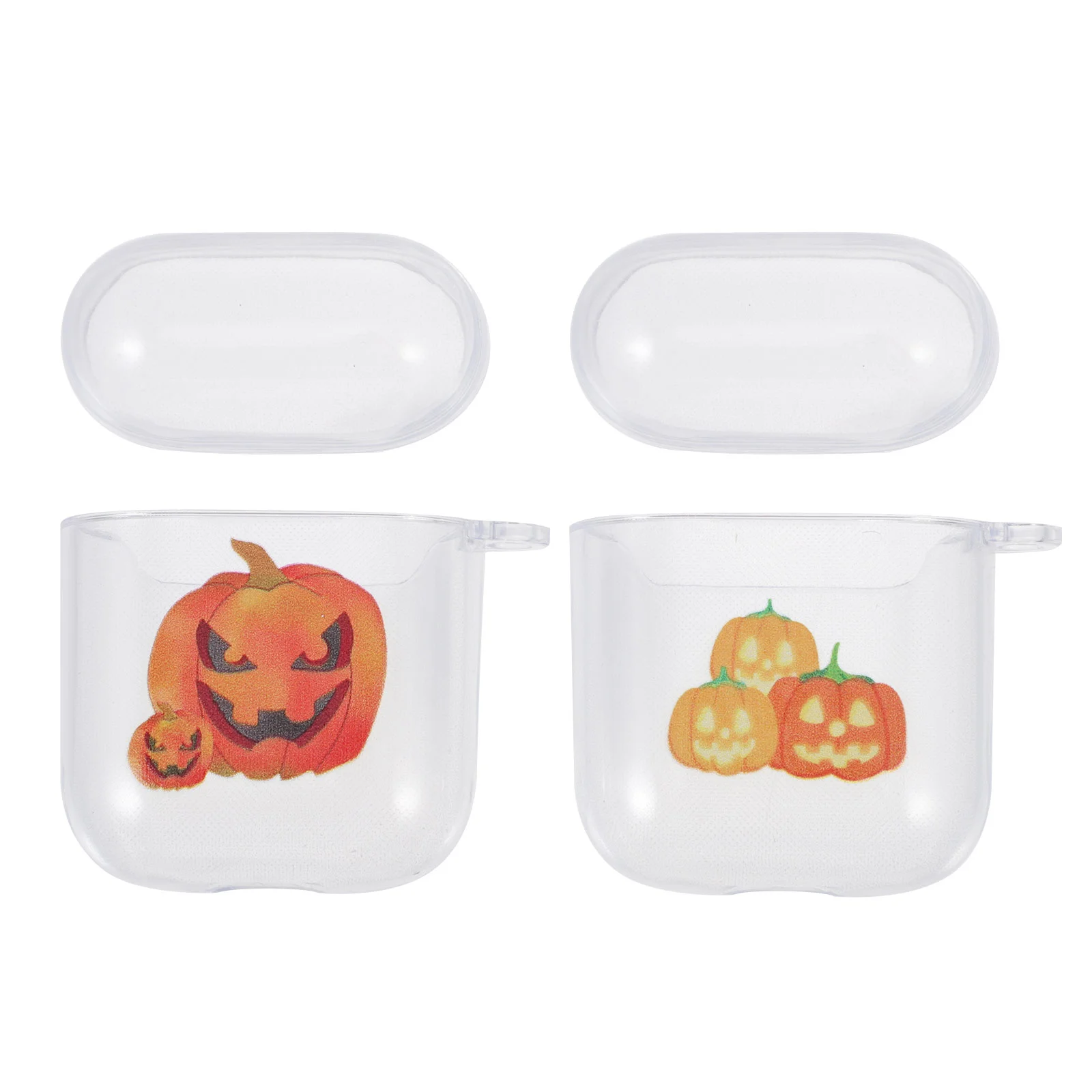 

2Pcs Creative Hallowmas Theme Pattern Earphone Case Compatible for AirPods 1/2