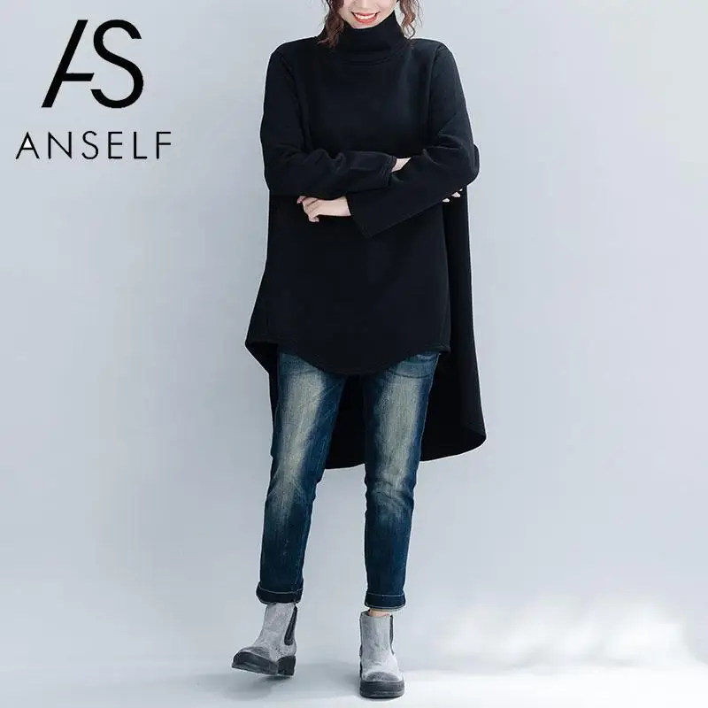 Женская флисовая толстовка с длинным рукавом и высоким воротником|Женские