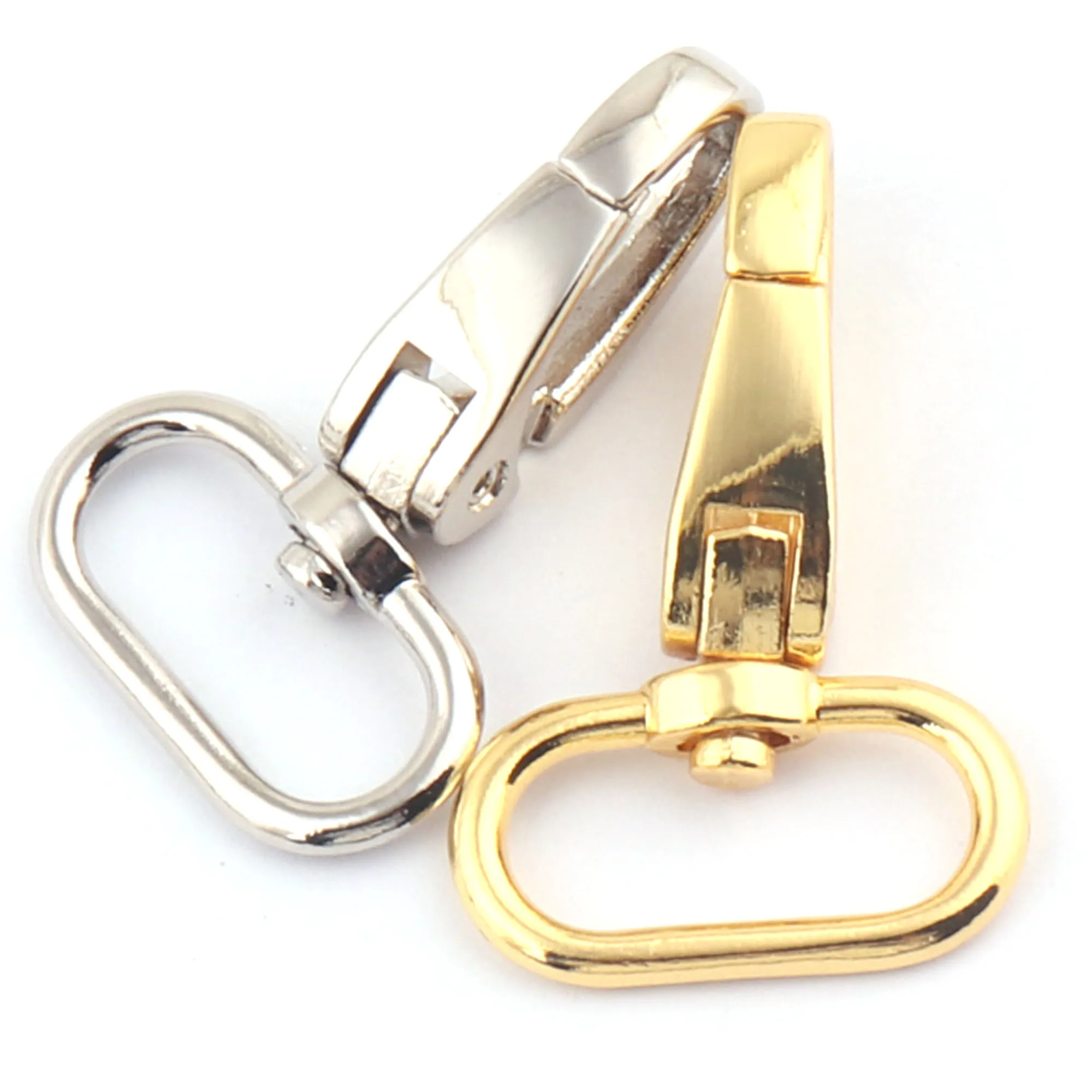 Шарнирные застежки для ключей с карабином золотого/серебряного цвета клипса на