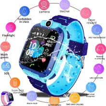 Q12 Smart Watch For Children With Sim Card SOS Phone Location Tracker Kids Smartwatch Waterproof Alarm Clock Gift For Boy Girl