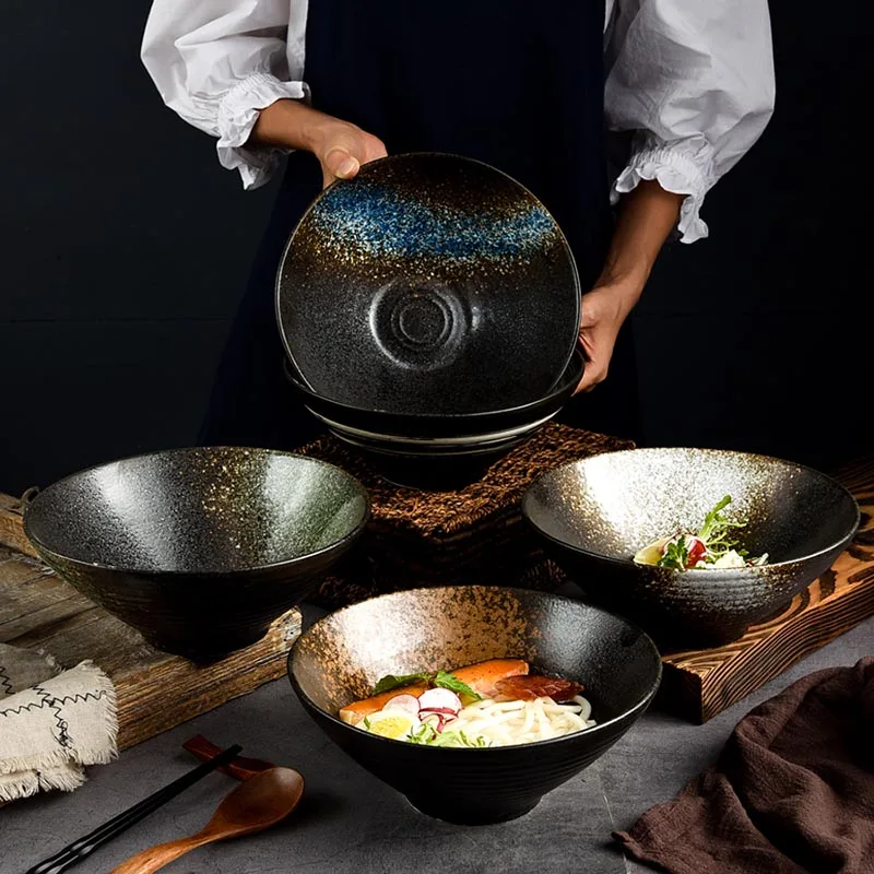 7/8/9 дюймовая винтажная керамическая миска в японском стиле миски для дома