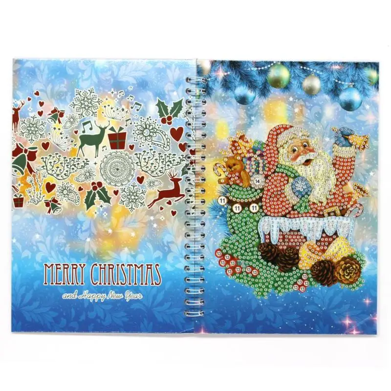 Специальная форма алмазная живопись блокнот Санта Клаус Пингвин шаблон 50