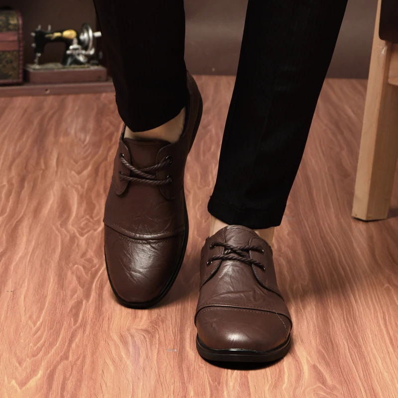 Мужские повседневные туфли броги для вождения дышащие оксфорды модная брендовая