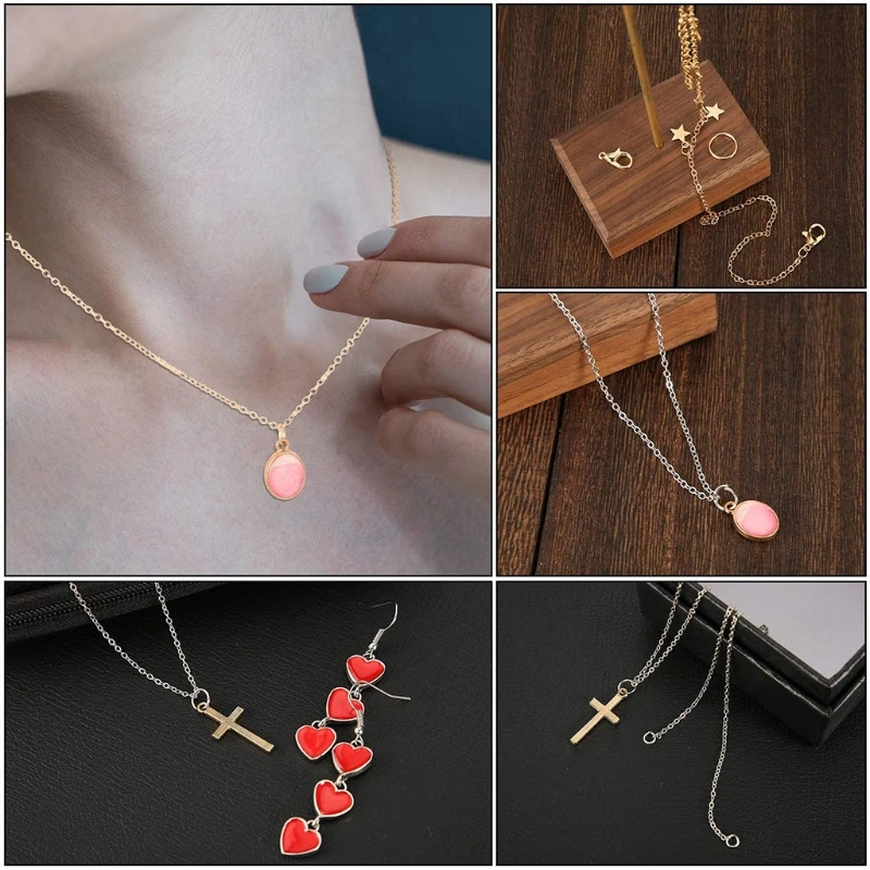 

Double-sided Keyring12 Grid Jewelry Accessory Set Open Ring Jump Ring Lobster Clasp Jewelry Chain Hand Tool Pliers