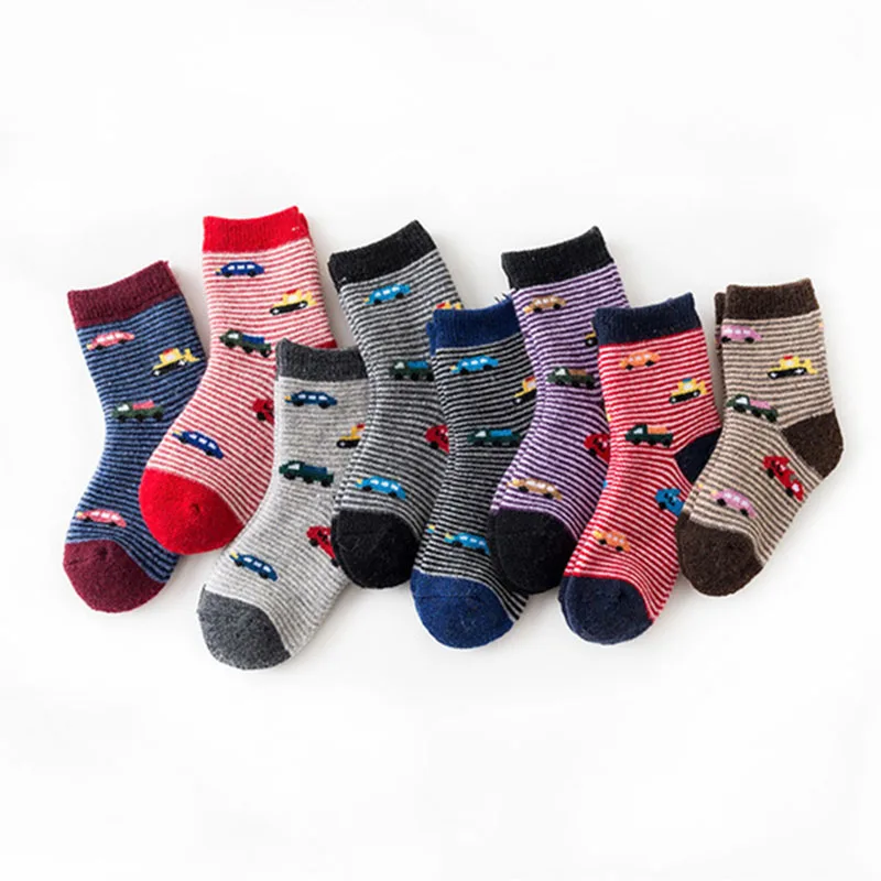 Зимние толстые Детские носки для младенцев Теплые мягкие зимние теплые