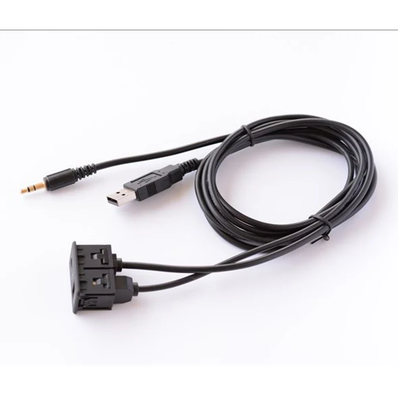 3 5 мм AUX адаптер USB порт разъем для наушников аудио удлинитель панель