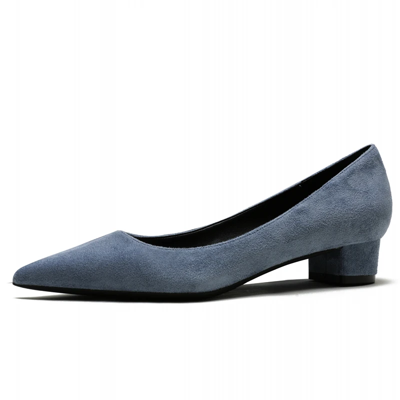 

Mature Pumps Women Pointed Toe Comfortable High Heel Suede Leather Style Shoes Fashionable Casual Sexy Pumps Shoes N0057