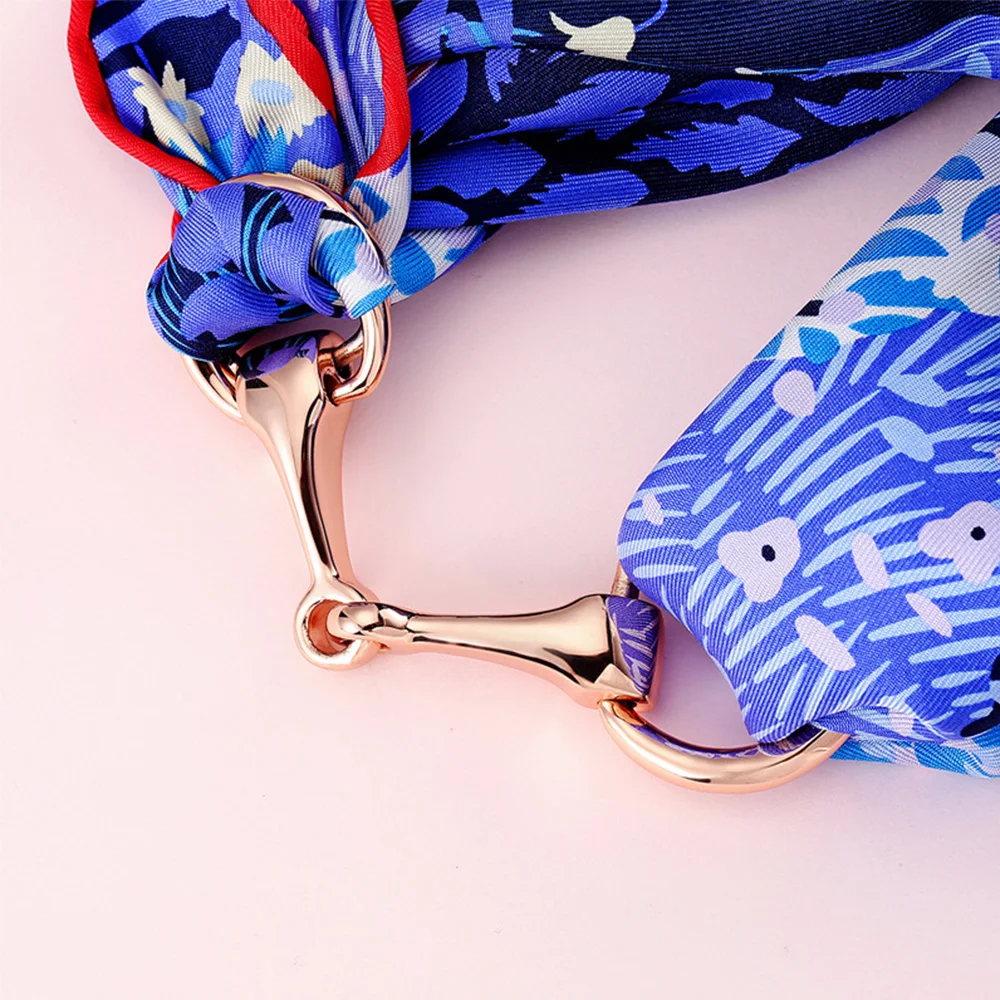 НОВЫЕ шикарные металлическая пряжка для шарфа цепи шарф OL шёлковый квадратной