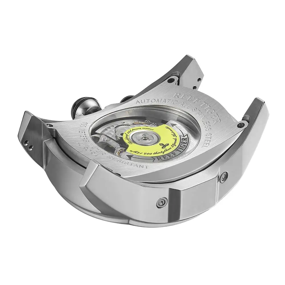 Мужские модные наручные часы мужские автоматические механические Reef Tiger