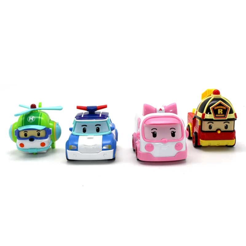 4 шт./компл. Robocar Poli Корея детские игрушки Робот поли Анба Рой Хэйли аниме