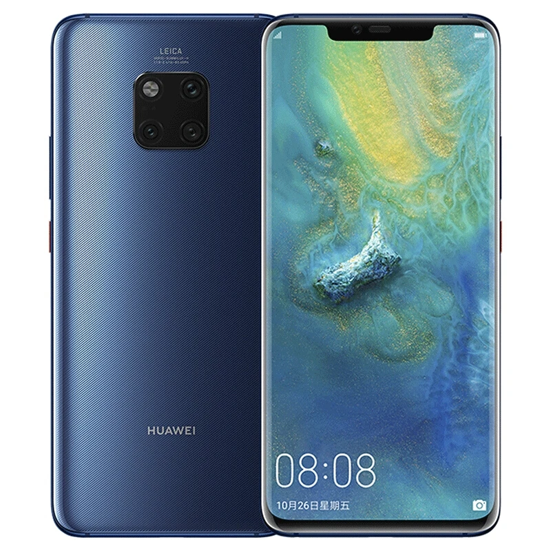 HUAWEI mate 20 Pro, мобильный телефон, полный экран, водонепроницаемый, IP68, 40 МП, 4 камеры, Kirin980, быстрое зарядное устройство, 10 в/4 а, 8 Гб ram, 256 ГБ rom