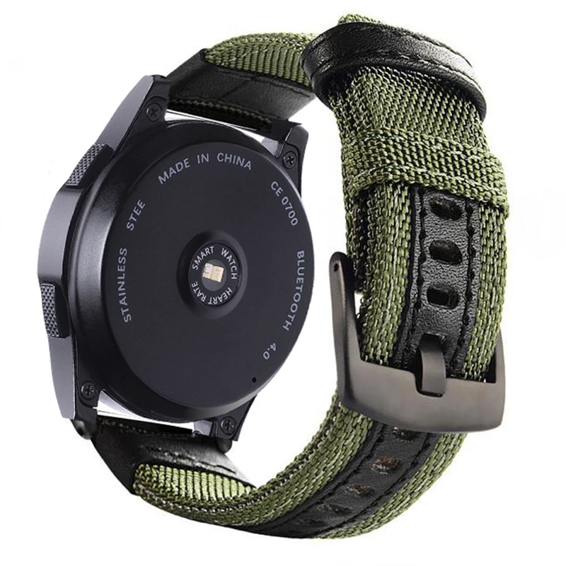 Ремешок для Samsung Gear sport S2 S3 Classic Frontier galaxy watch 42 46 мм нейлоновый браслет Huami Amazfit Bip 22 20