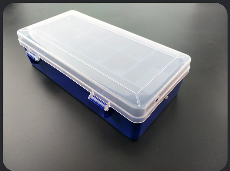Larger Blue Новинка, двухслойные рыболовные приманки, коробка для рыболовной приманки, рыболовные снасти, рыболовные принадлежности, чехол для хранения, сумка - Цвет: Larger Blue