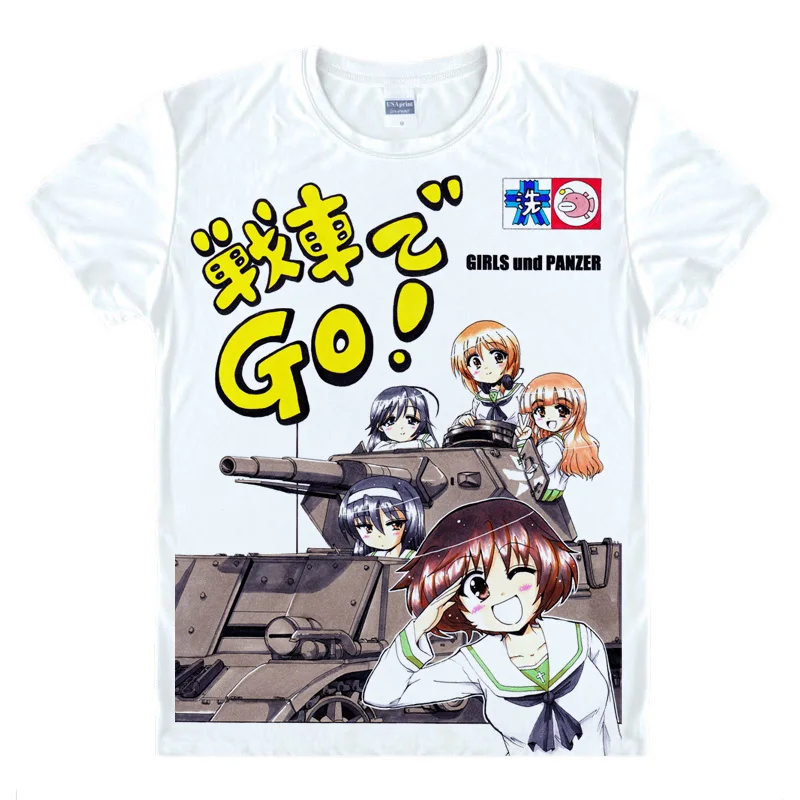 Футболка для девочек с принтом Und PANZER GUP забавная Мужская футболка косплея Махо