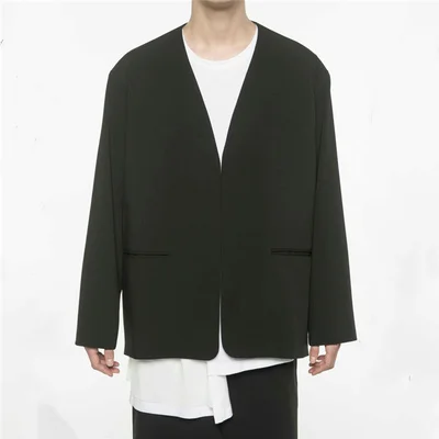 

Fashion Men's New spring and autumn button-down suits loose British casual style slim long-sleeved Cardigan
