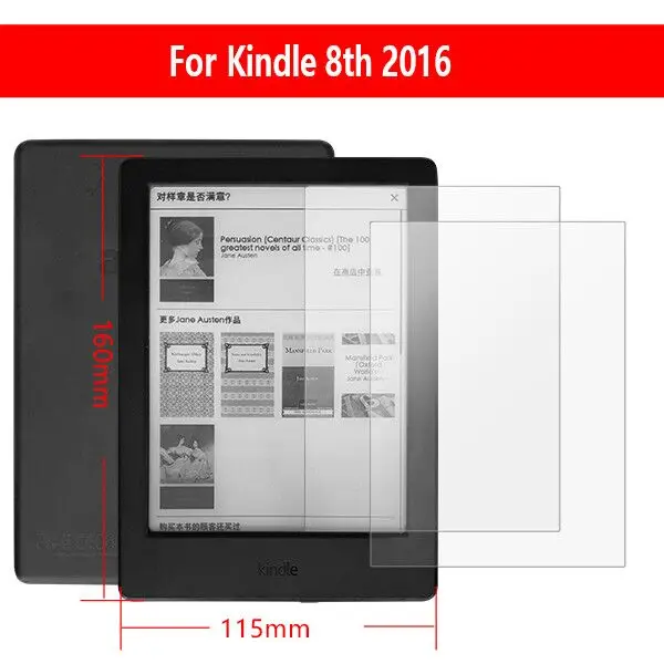 NK8GHM2 Закаленное стекло для экрана kindle paperwhite для kindle 10th для kindle 4 kindle 5 6 защитная пленка PQ94WIF J9G29R - Цвет: NK8GHM2
