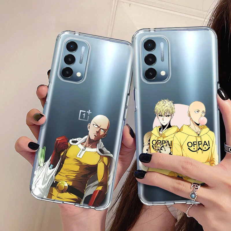 

For Oneplus 6T 7T 8T 9R 6 7 8 9 Pro 9 Nord 2 N10 N100 N200 CE One Punch man Protective Case Soft Silicone Back Shell Cover