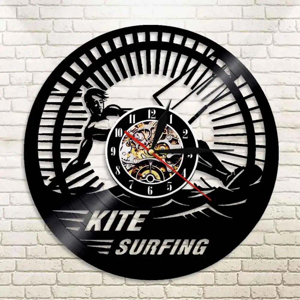 Настенные часы для кайтсерфинга домашний декор современный дизайн винтажная
