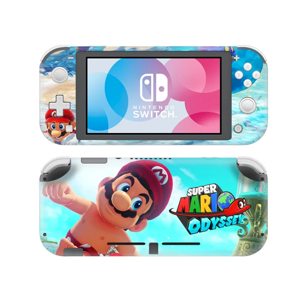 Супер Марио Одиссея кожи наклейка для nintendo переключатель Lite консоль и контроллер переключатель легкий протектор кожи Стикеры винил