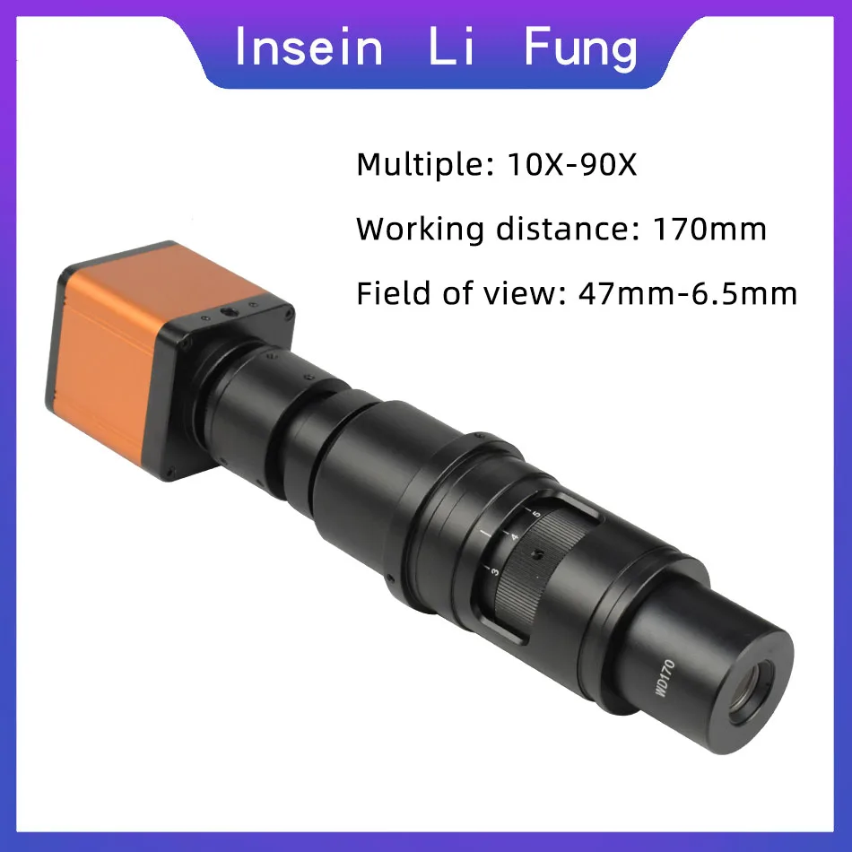 Цифровой промышленный электронный видеомикроскоп Full HD 38MP 2K 1080P USB HDMI камера 10X-300X