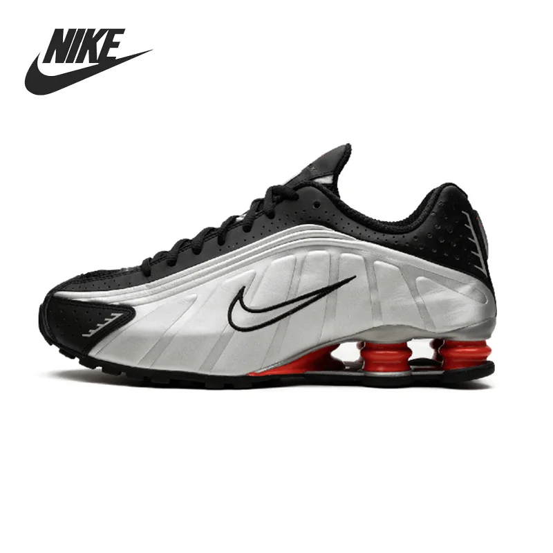 Оригинальный Новое поступление NIKE SHOX R4 кроссовки мужские кроссовки|Беговая