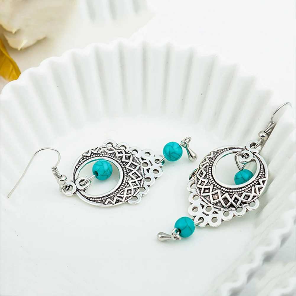 Модные серьги для женщин винтажные серебряные капли Специальные Серьги капельки