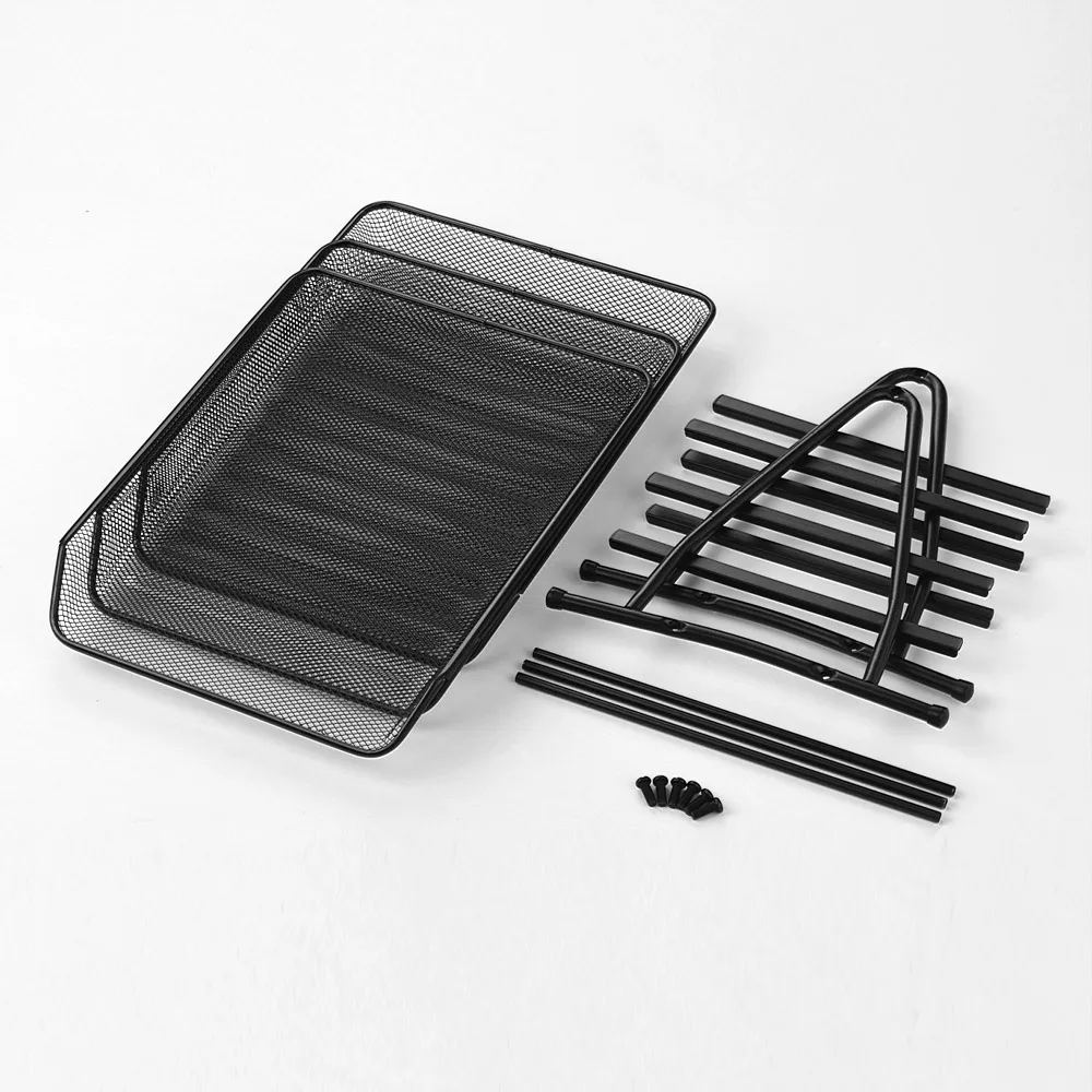 3 х уровневый металлический офисный Настольный органайзер полка сетчатый файл