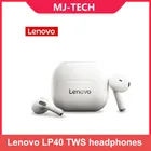Lenovo LP40 наушники-вкладыши TWS беспроводные наушники Bluetooth наушники сенсорное управление Спорт стерео гарнитура для телефонов на базе Android