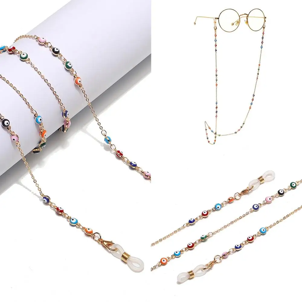 

Fashion Women Eyeglass Colorful Beaded Glasses Chains Reading Sunglasses Glasses Lanyards Women Eyewear Accessories
