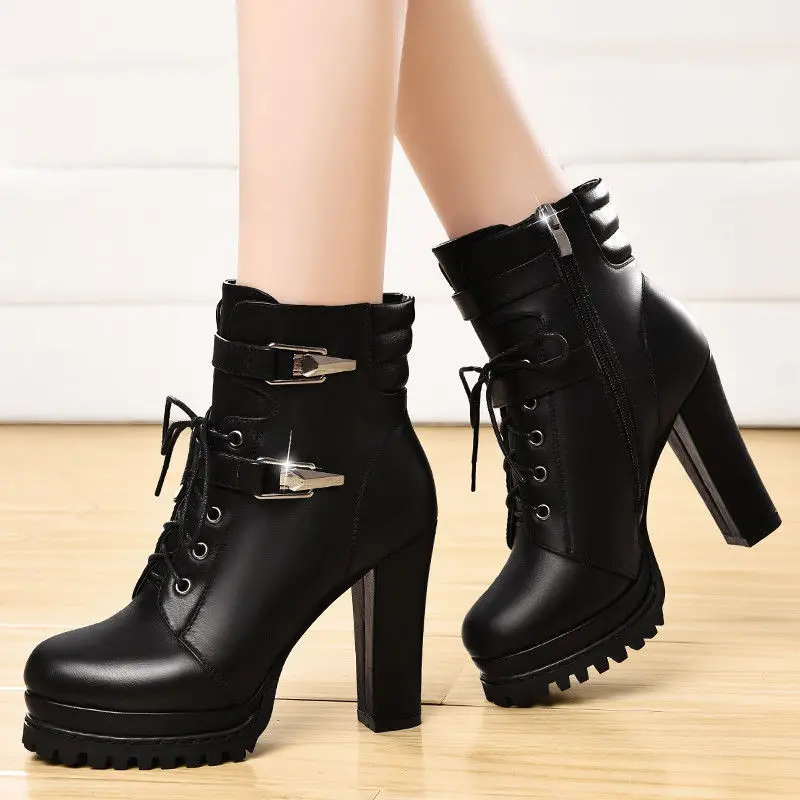 

High Quality Knee High Boots Women Soft Leather Knee Winter Boots Comfortable Warm Fur Women Long Boots Shoes black brown