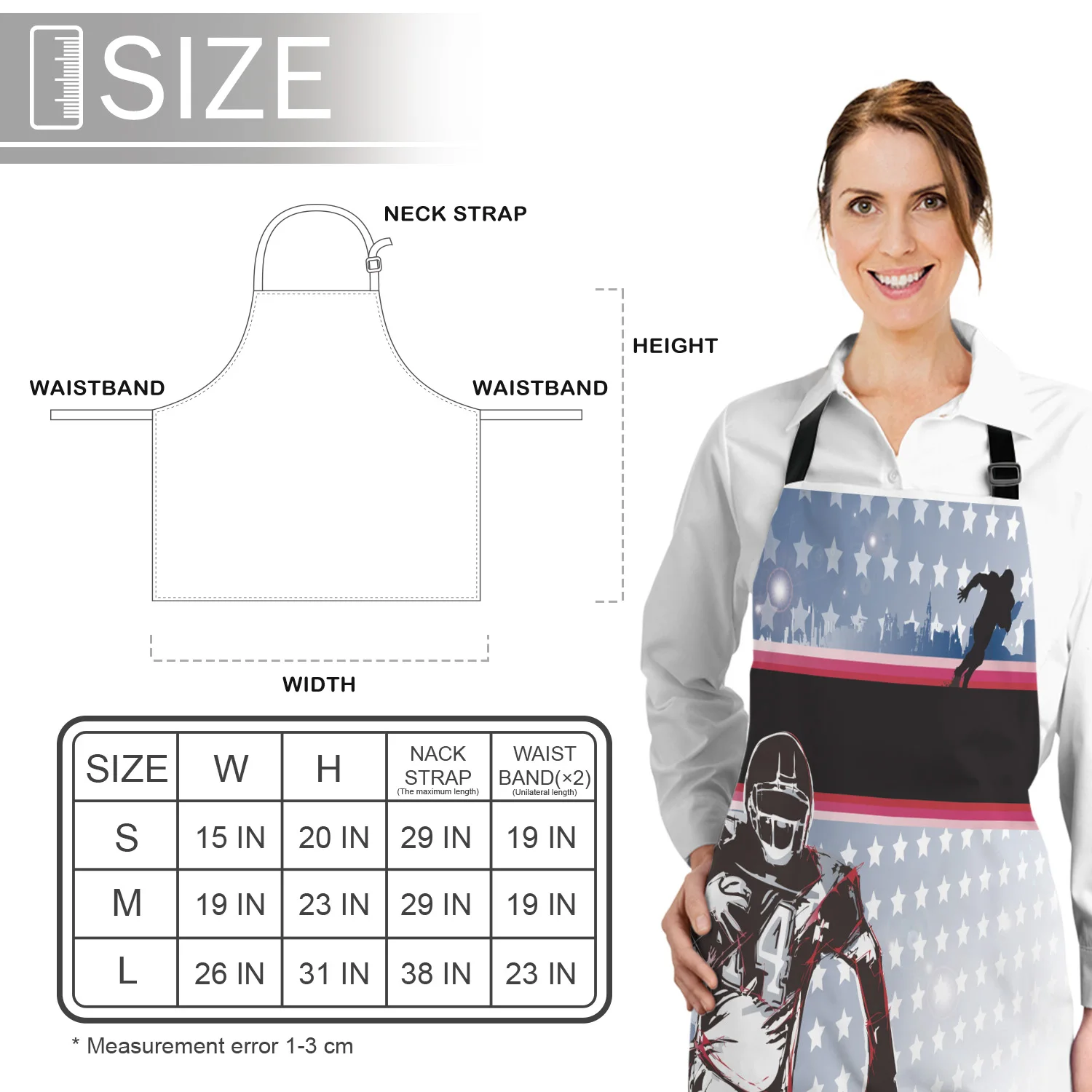 Кухонный Фартук Американский футбол звезда энтузиазма шлем спортивный