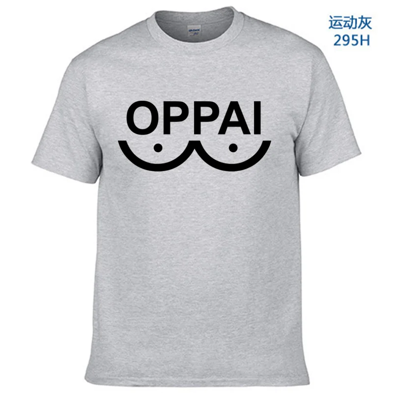 2020 летняя футболка One Punch Man герой Сайтама Oppai крыглый ворот Мужская 100% хлопок |