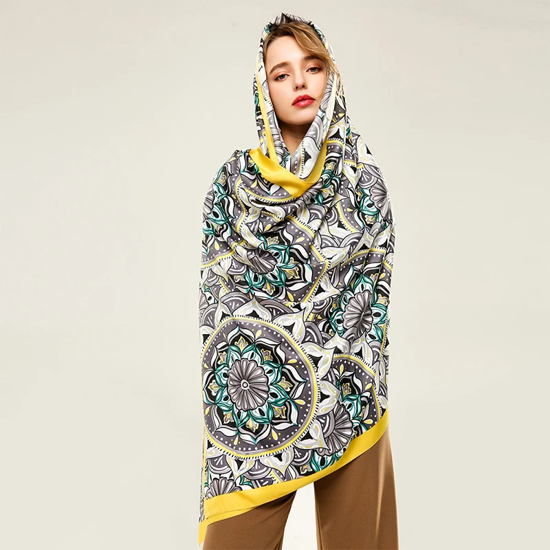 

Шарф женский, летний, солнцезащитный, с принтом, 6 цветов