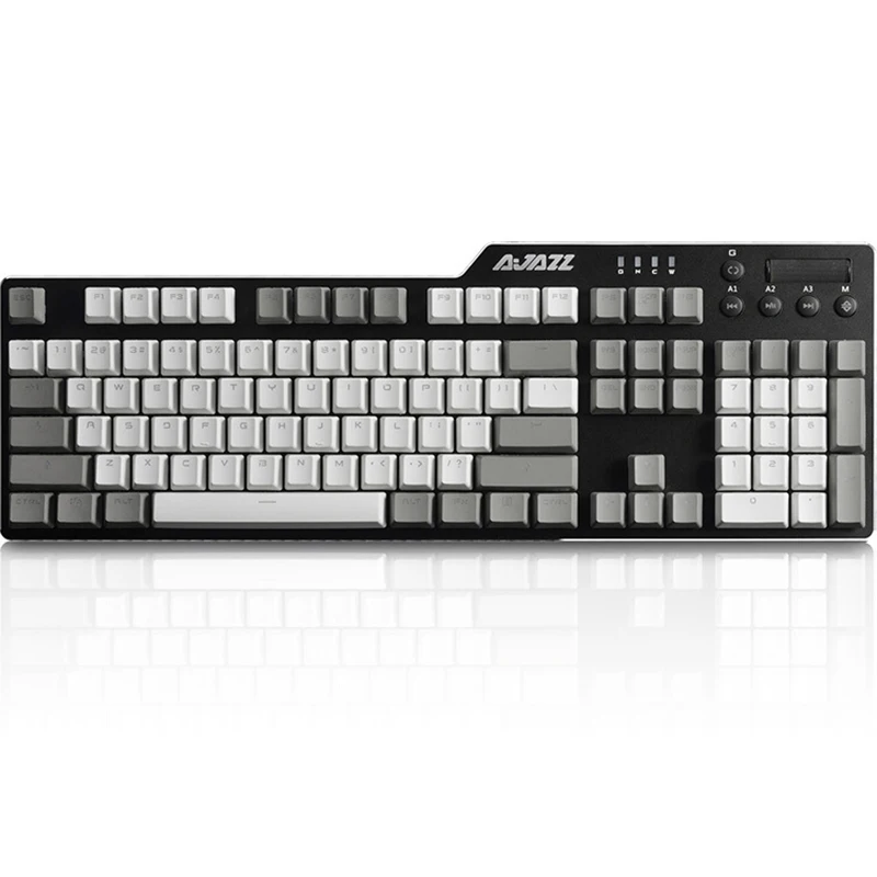 Прозрачные колпачки для клавиш с блестками/небесной тематикой 104 матовая