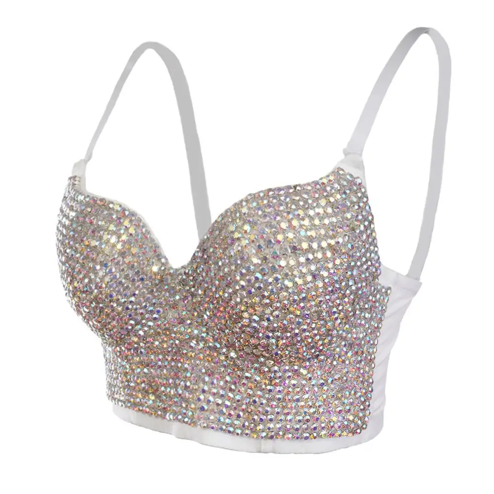 She'sModa 2019 бриллианты жемчуг Для женщин корсеты и бюстье с бюстгальтером